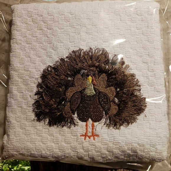 Embroidered Waffle Towel - Picture 2 of 2